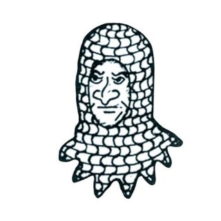 320x320 functional gorgets chainmail coif armor with spikes - Chainmail Drawing