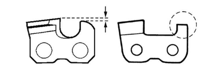 760x250 chain pulling to one side oregon chainsaw chains replacement - Chainsaw Chain Drawing