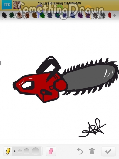 392x522  - Chainsaw Drawing