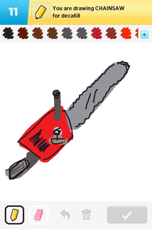 500x750 chainsaw drawings - Chainsaw Drawing