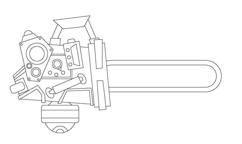 802x478 The World's Best Photos Of Chainsaw And Vector - Chainsaw Drawing Outline