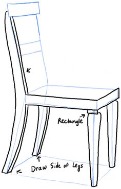 236x370 How To Draw A Chair Step - Chair Drawing