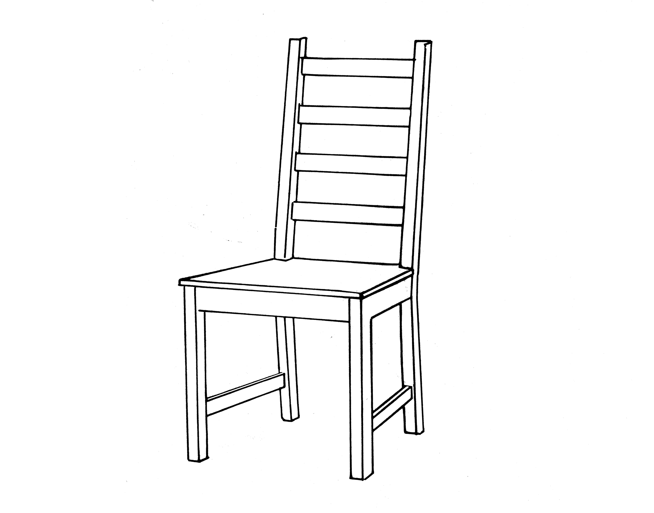 dining room chair drawing