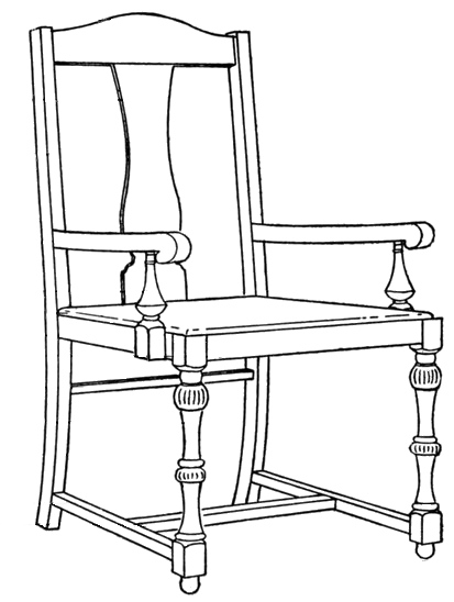 413x548 Vintage Chair Drawing Free Vintage Art - Chair Drawing