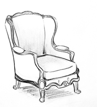 320x352 chair drawings on paigeeworld pictures of chair - Chair Drawing