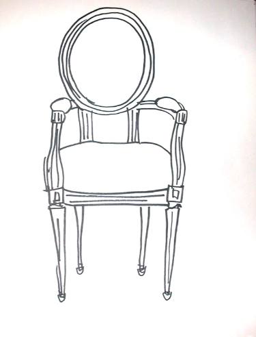 375x492 Chair Louis Xiv Drawing - Chair Drawing