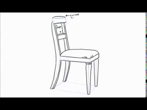 480x360 How To Draw A Chair - Chair Line Drawing