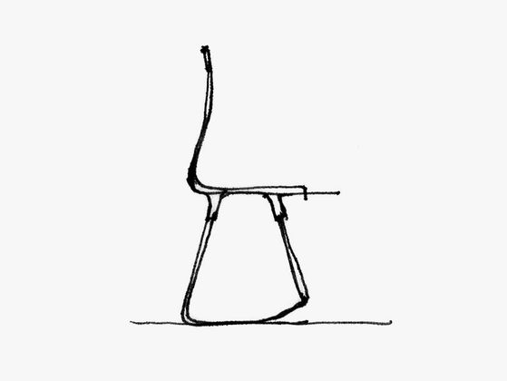 559x420 vitra tip ton - Chair Line Drawing