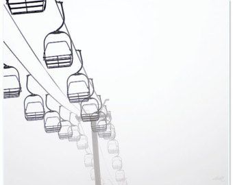 340x270 for the walls in ski drawing - Chairlift Drawing