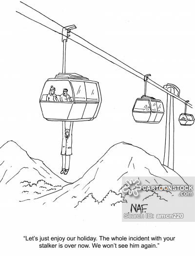 400x525 ski lift cartoons and comics - Chairlift Drawing