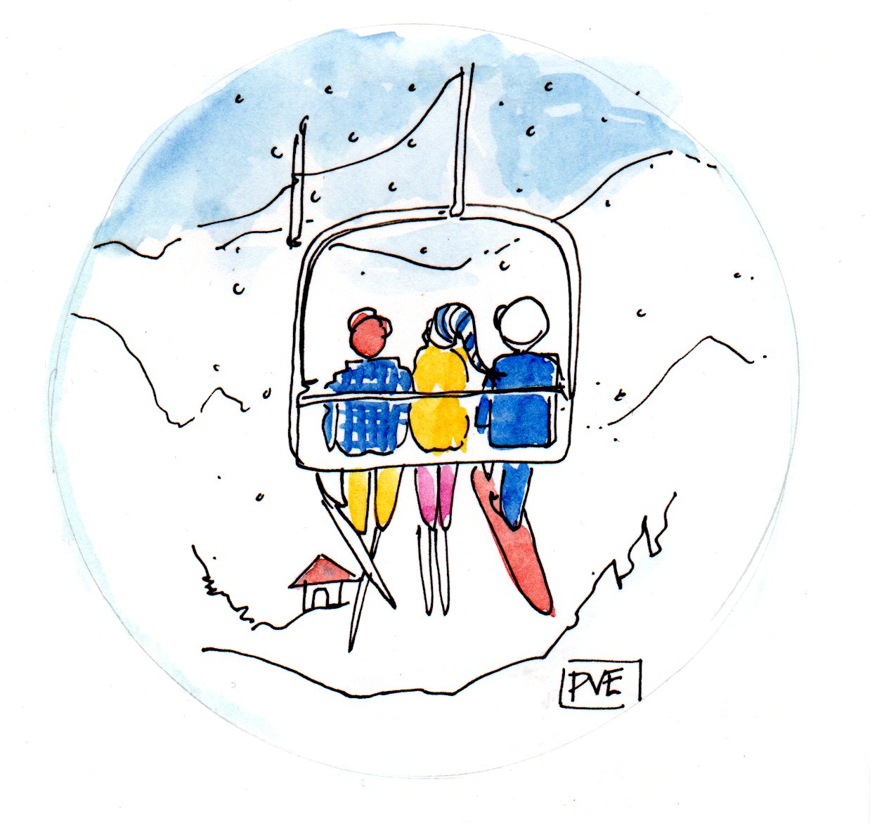 Chairlift Drawing at Explore collection of