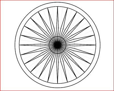 400x318 Random Synaptic Firings Drawing The Ashok Chakra - Chakra Drawing
