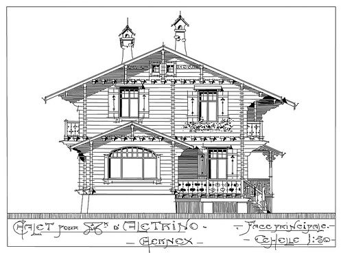 500x368 chalet pour mr d'aletrino place fun with architecture house - Chalet Drawing