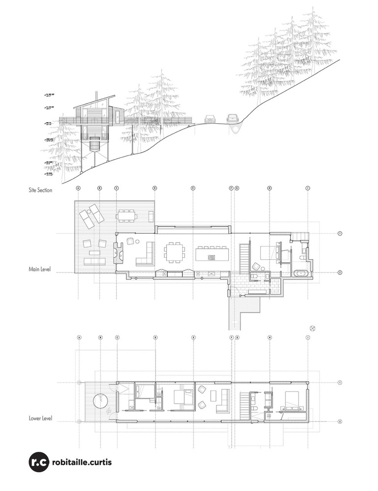 770x1000 Gallery Of Laurentian Ski Chalet Robitaillecurtis - Chalet Drawing