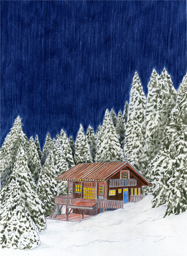 366x500 Chalet - Chalet Drawing