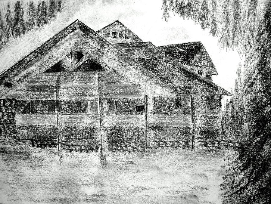 900x678 chalet alpine francaise drawing - Chalet Drawing