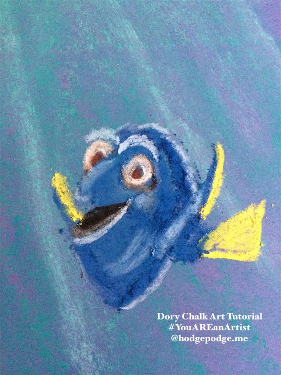 548x730 Dory And Nemo Chalk Pastel Art Tutorial - Chalk Pastel Drawings