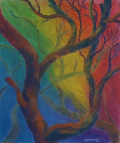 417x500 Original Chalk Pastel Painting - Chalk Pastel Drawings