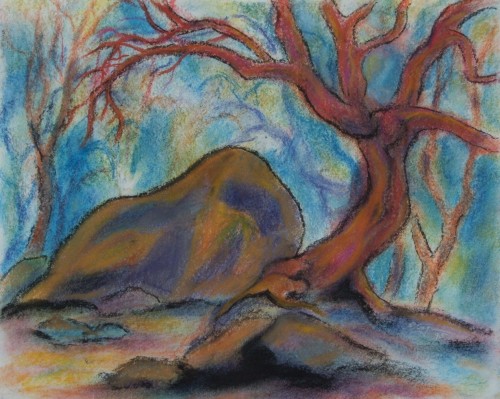 500x399 Original Chalk Pastel Painting - Chalk Pastel Drawings