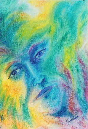 297x435 Original Chalk Pastel Painting - Chalk Pastel Drawings