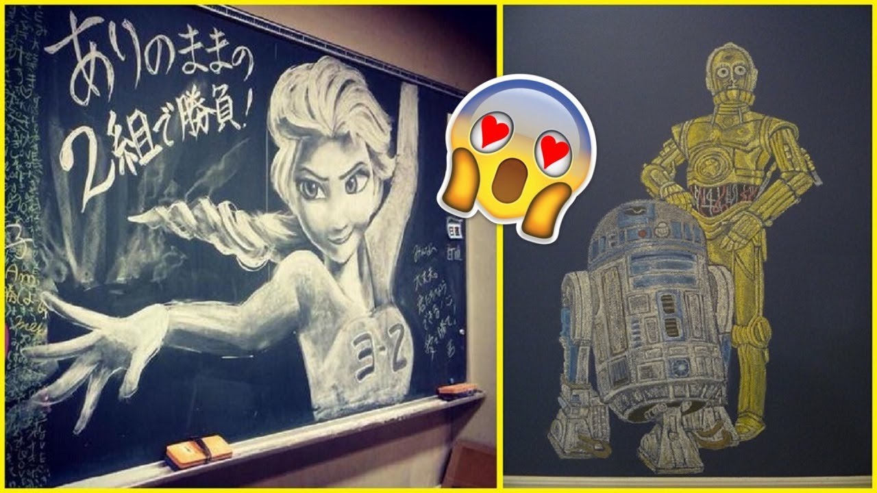 1280x720 most epic school chalkboard drawings ever - Chalkboard Drawings