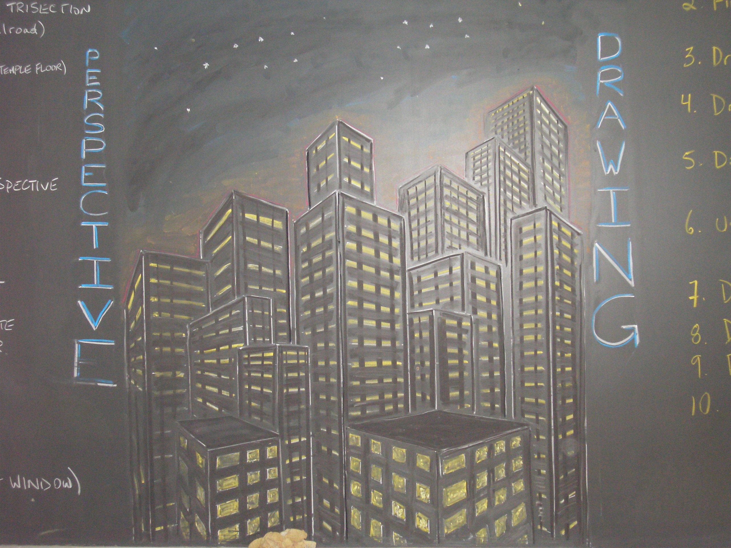 2560x1920 perspective drawing chalkboard drawings in the waldorf classroom - Chalkboard Drawings