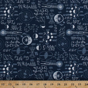 300x299 science math notes chalkboard drawings navy cotton fabric print - Chalkboard Drawings