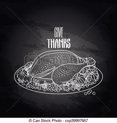 Chalkboard Turkey Drawing at PaintingValley.com | Explore collection of