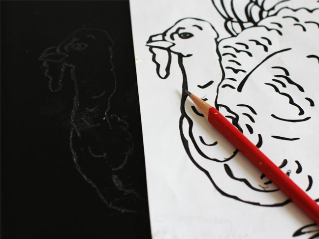 648x486 thanksgiving chalkboard menu diy - Chalkboard Turkey Drawing