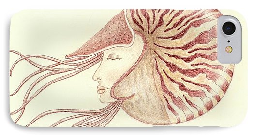 525x286 Chambered Nautilus Iphone Case For Sale - Chambered Nautilus Drawing