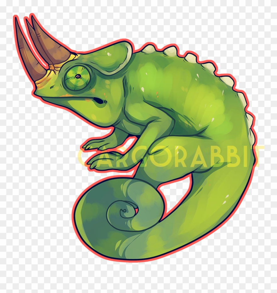 880x931 Chameleon Clipart Jackson - Chameleon Drawing