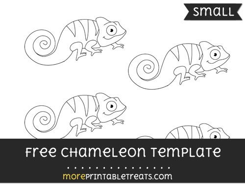 500x396 Free Chameleon Template - Chameleon Drawing Template