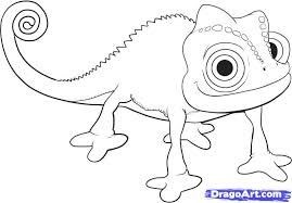 269x187 Chameleon Outline Drawing - Chameleon Outline Drawing