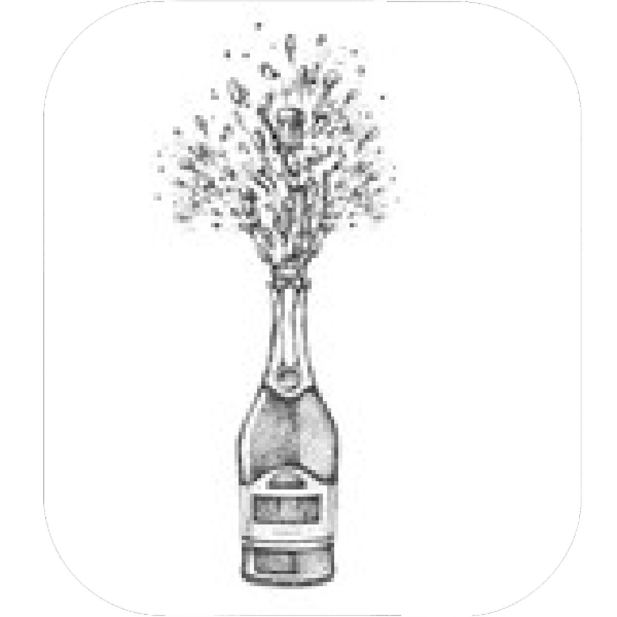 1200x1200 Designs Mein Mousepad Design Mousepad Selbst Designen - Champagne Bottle Drawing