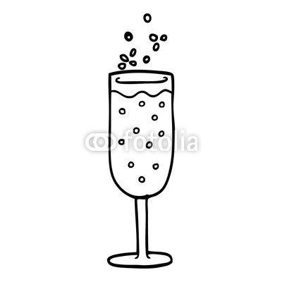 400x400 line drawing cartoon champagne flute buy photos ap images - Champagne Flute Drawing