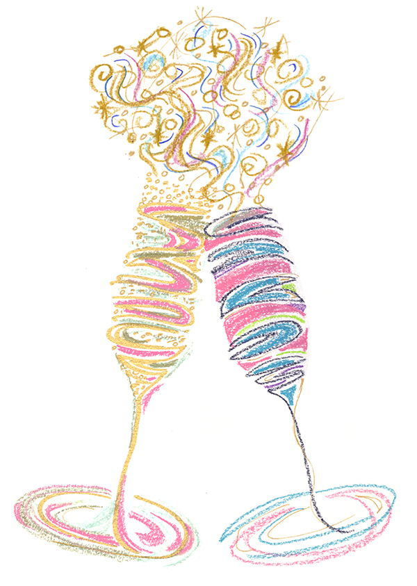 Champagne Flute Drawing at Explore collection of