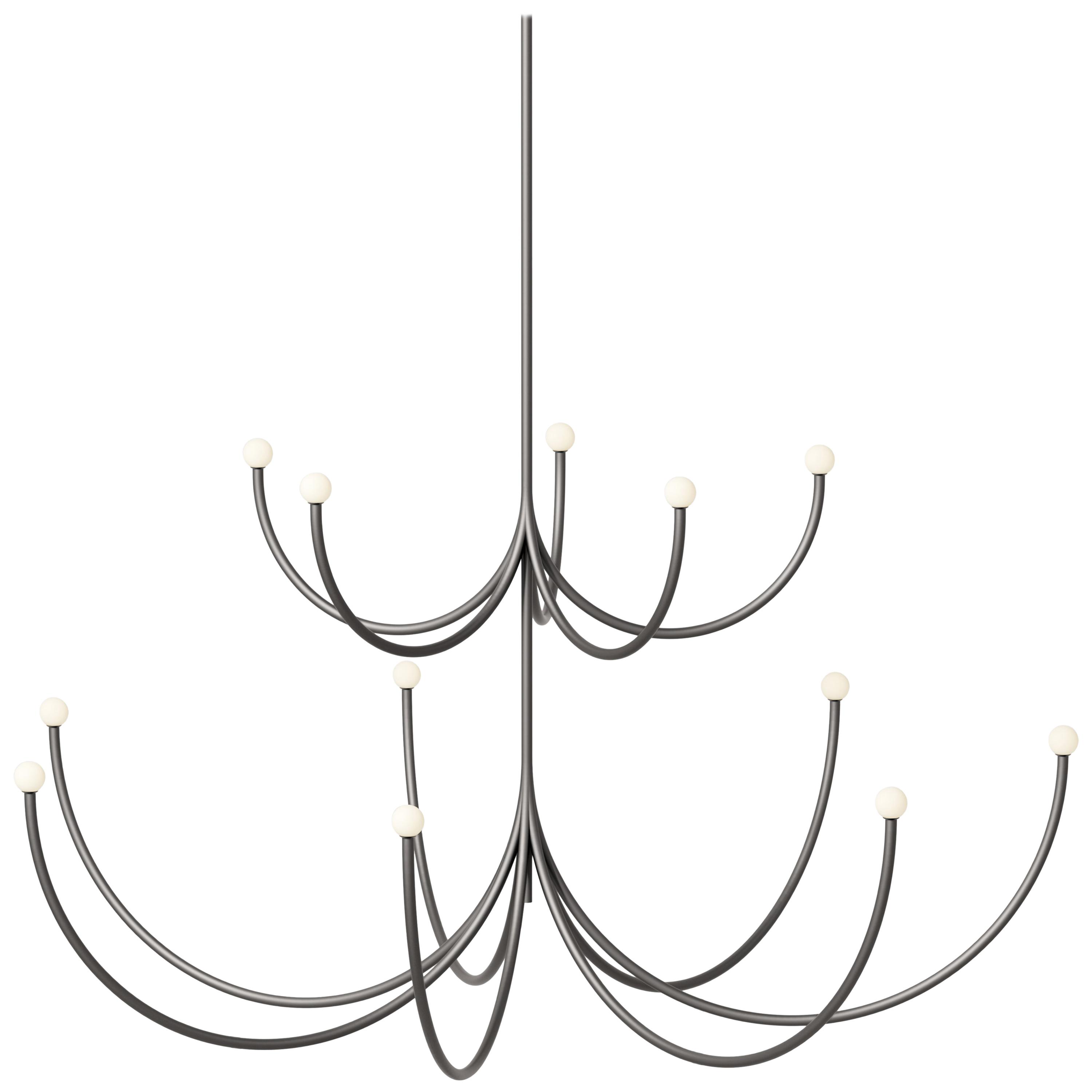 3000x3000 c lights in blackened brass for sale - Chandelier Line Drawing