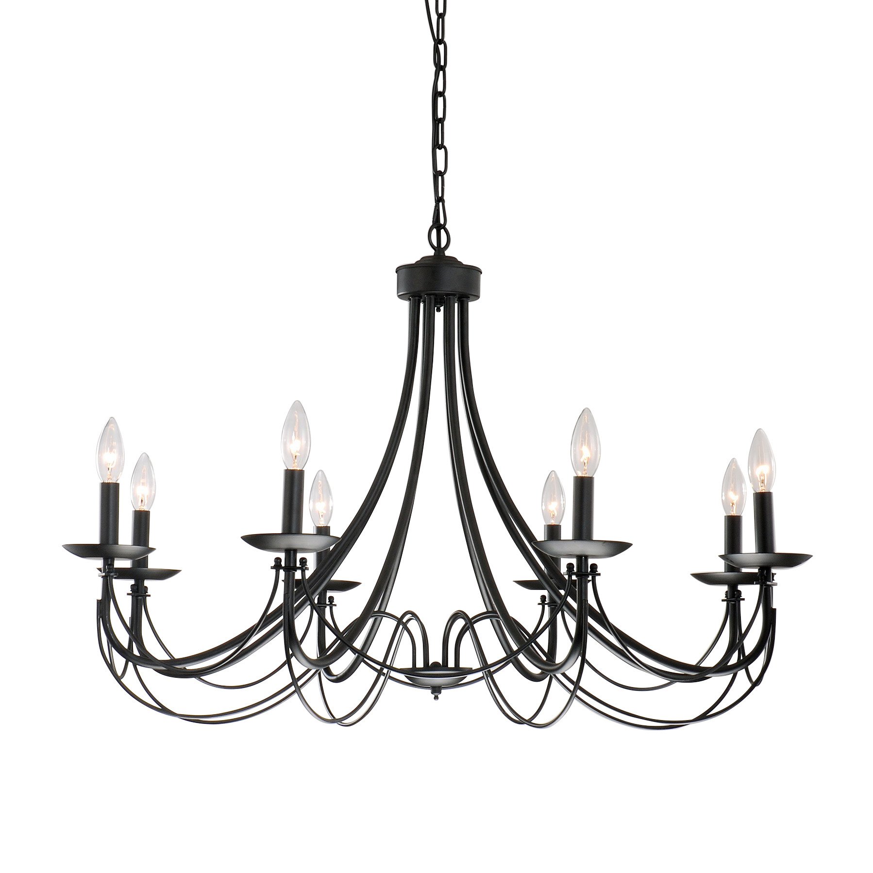 1798x1798 shop the gray barn calloway hill iron light black chandelier - Chandelier Line Drawing
