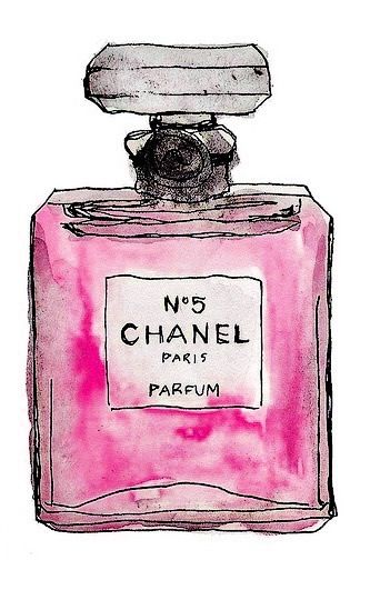 333x531 chanel perfume bottle drawing art art, drawings, pink perfume - Chanel Drawing