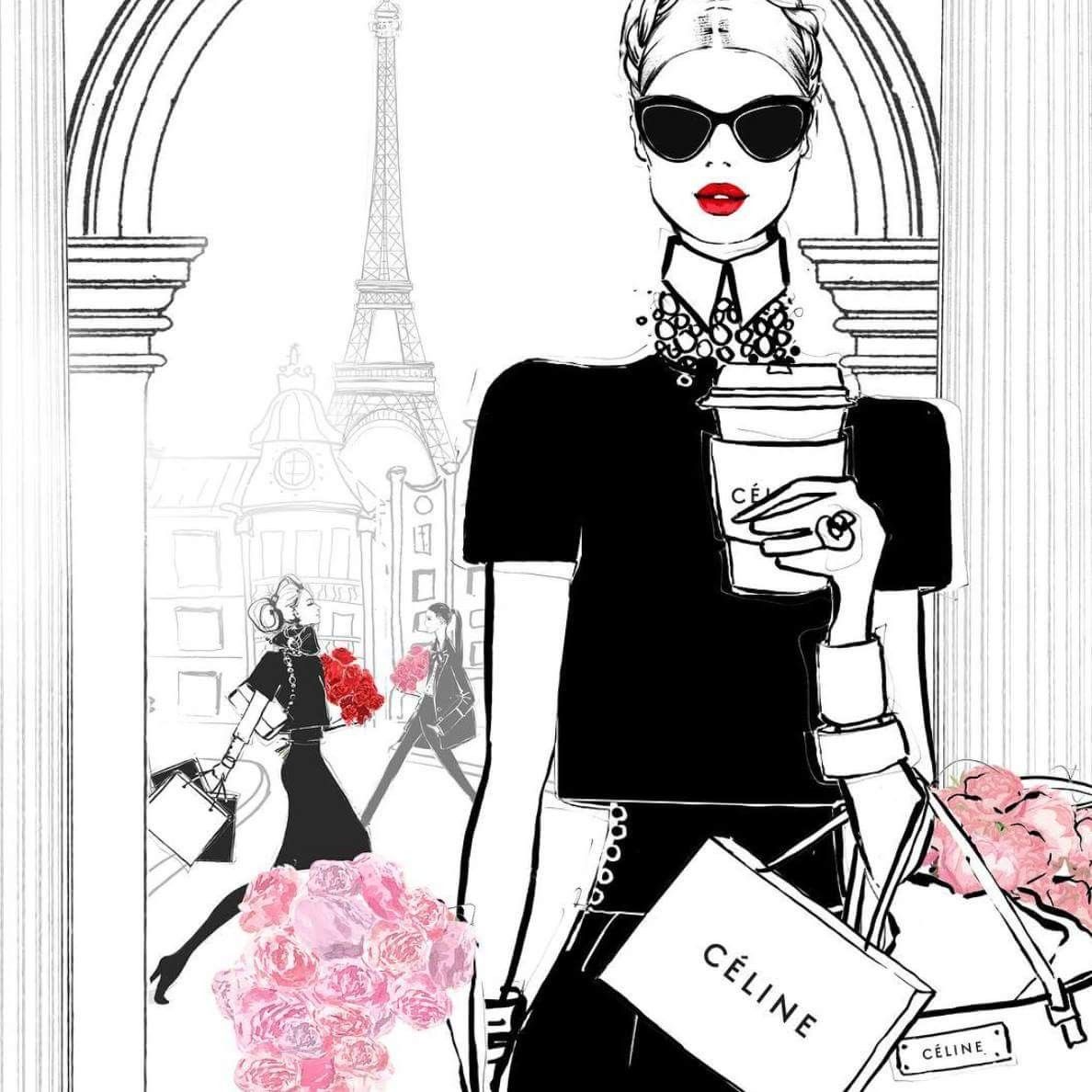 1188x1188 lovely chanel drawing art - Chanel Drawing