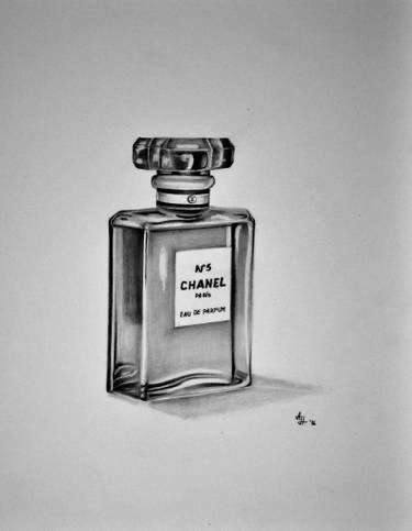 375x483 chanel no drawing - Chanel No 5 Drawing