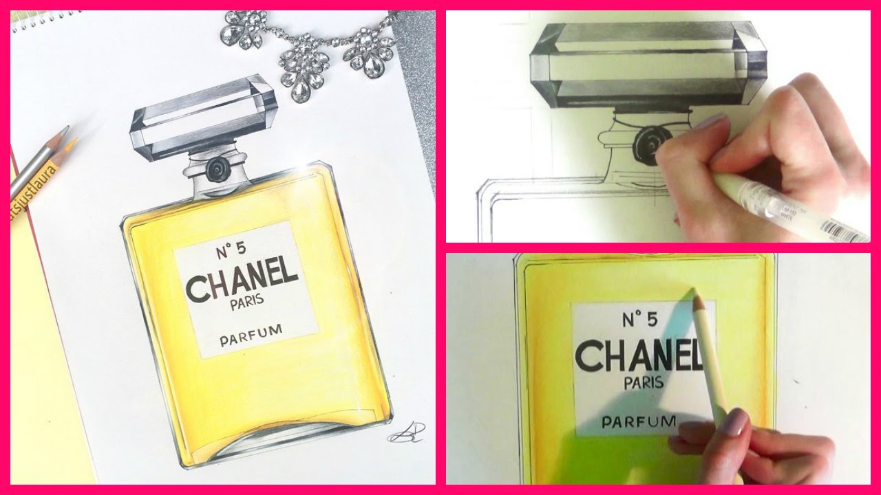 1280x720 drawing the chanel perfume! - Chanel No 5 Drawing
