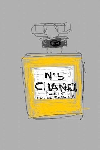 319x480 chanel no illustration perfume drawing bright - Chanel No 5 Drawing