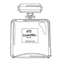 Chanel Perfume Bottle Drawing at PaintingValley.com | Explore