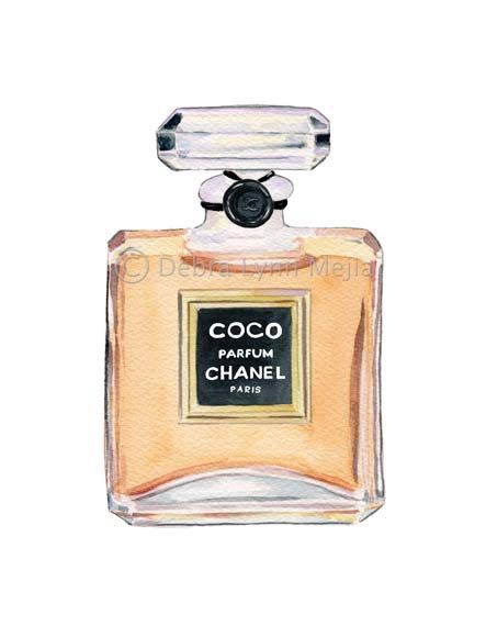 Chanel Perfume Bottle Drawing at PaintingValley.com | Explore ...