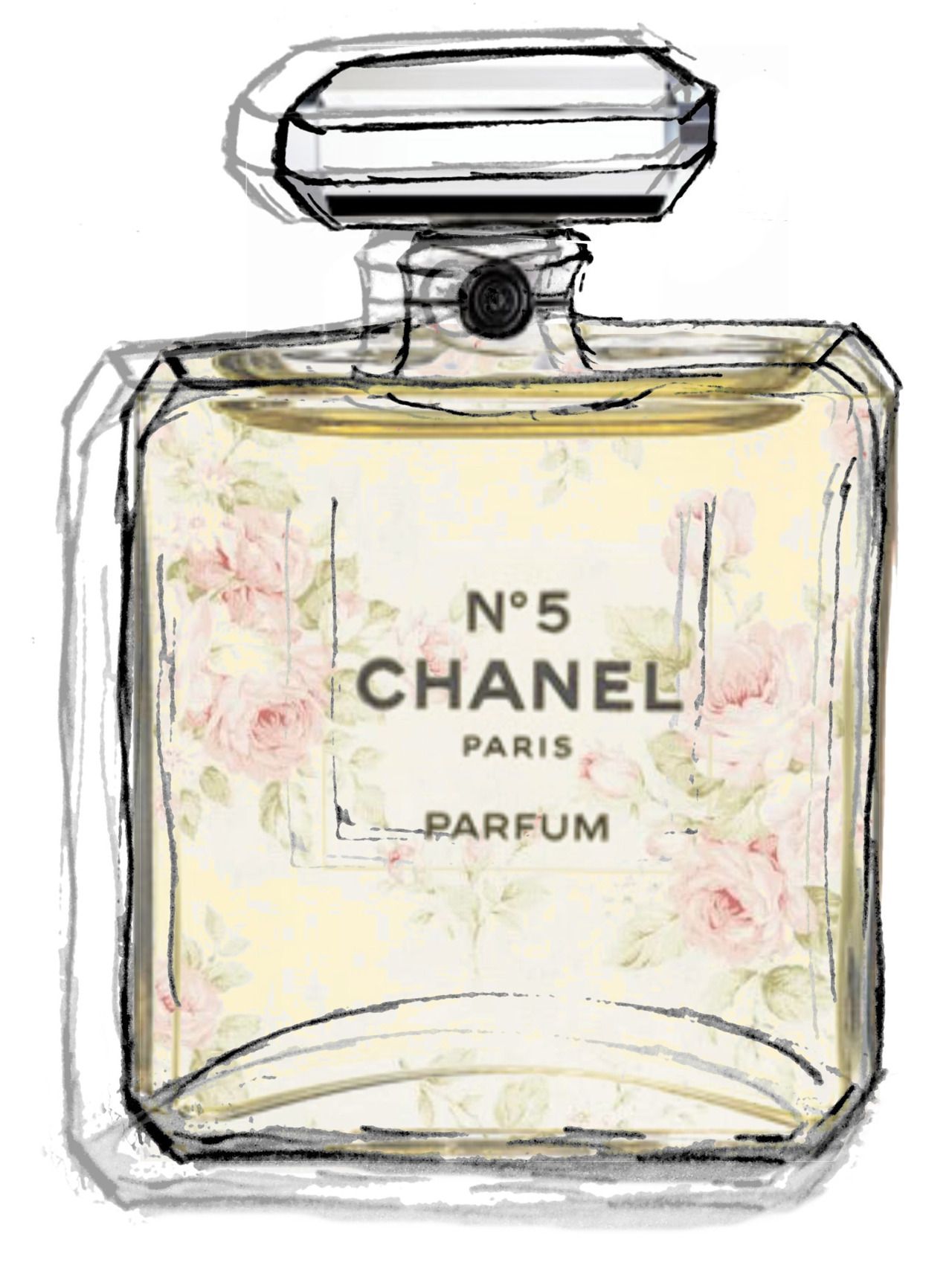 1280x1705 my chanel perfume bottle illustration is now available to buy as - Chanel Perfume Bottle Drawing