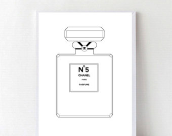 340x270 Original Chanel Art Etsy - Chanel Perfume Bottle Drawing