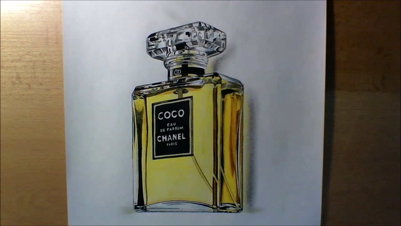 Chanel Perfume Drawing at PaintingValley.com | Explore collection of ...