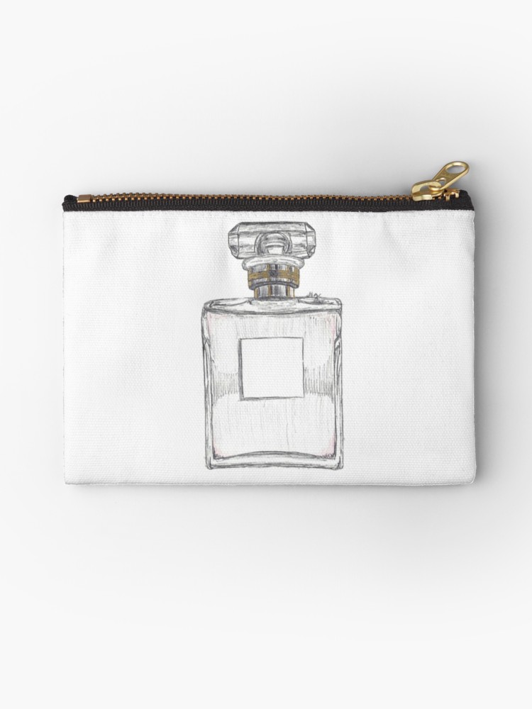 750x1000 Chanel Perfume Drawing Studio Pouches - Chanel Perfume Drawing