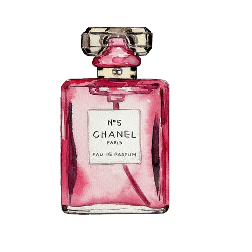 500x500 chanel drawing coco mademoiselle transparent png clipart free - Chanel Perfume Drawing